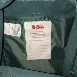 Mini Forest Green Fjallraven Kanken Backpack
